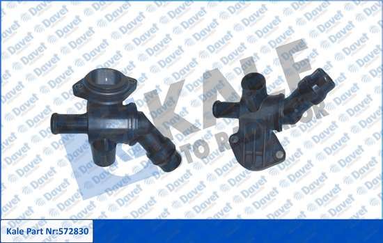 KALE 572830 Termostat 87°C Plastik Govdeli Komple Audi A3 Seat Altea Altea Xl Leon Toledo Iii Skoda Octavia Ii Vw Eos Golf Plus V Golf V Jetta Iii Passat Touran  ####